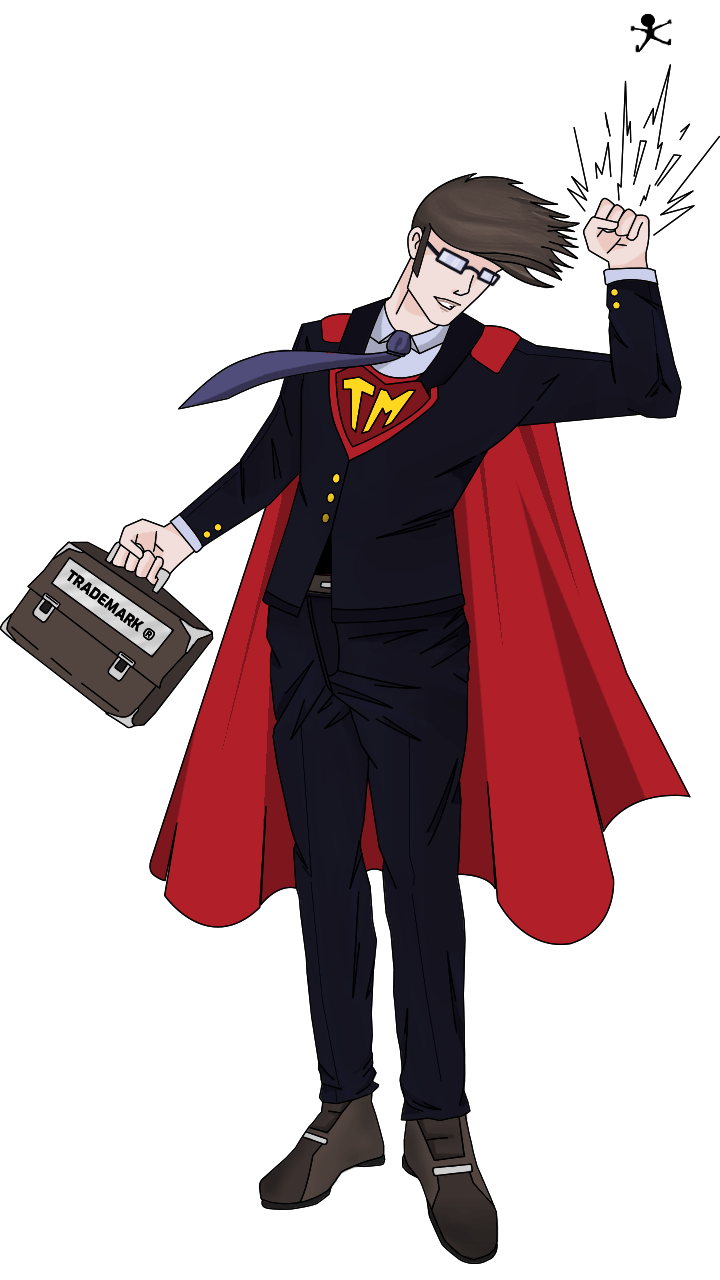 Trademark Superhero character illustration